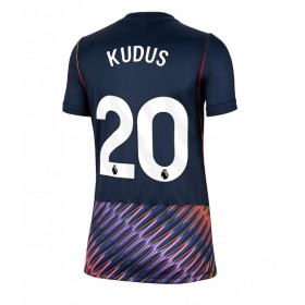 Dámské fotbalový oblečení Tottenham Hotspur Mohammed Kudus #20 Venkovní košile 2026-27 Krátkým Rukávem